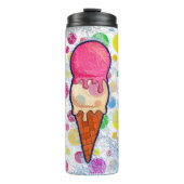 Eiscreme konserviert Wärmespeicher Thermosbecher (Vorderseite)