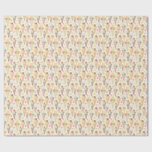 Eiscreme-Kontur Geschenkpapier (Flach)