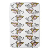 Eiscreme-Kronmuster Badematte (Vorderseite Vertikal)