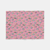 Eiscreme-Kronmuster Fleecedecke (Vorderseite (Horizontal))