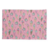 Eiscreme-Kronmuster Kissenbezug (Rückseite-Links)