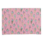 Eiscreme-Kronmuster Kissenbezug (Vorderseite-Rechts)