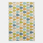 Eiscreme-Kronmuster Mitte des Jahrhunderts Moderne Geschirrtuch (Vertikal)