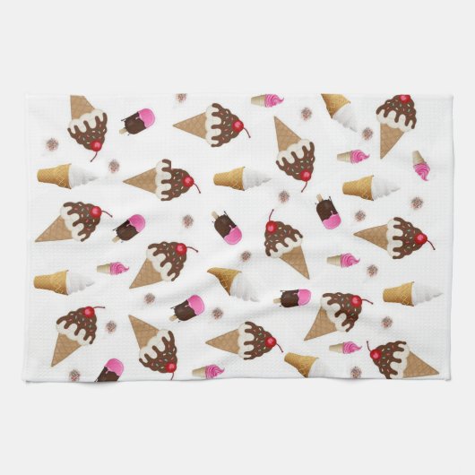 Eiscreme Küche Handtuch (Horizontal)