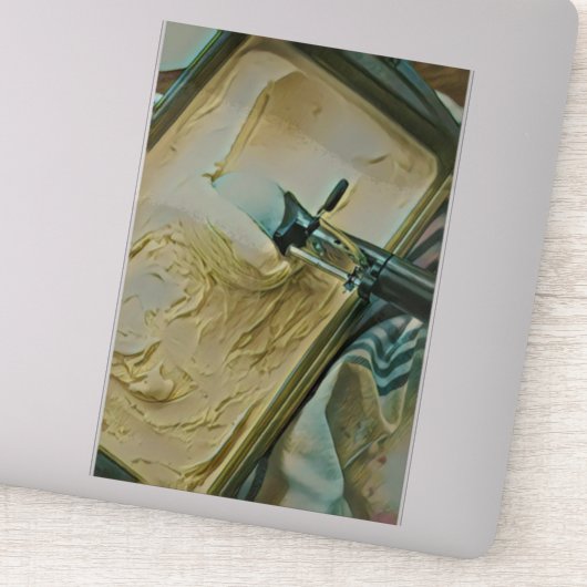 Eiscreme-Kuchen Aufkleber (Detail)