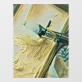 Eiscreme-Kuchen Fensteraufkleber (Blatt)