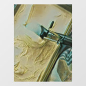 Eiscreme-Kuchen Fensteraufkleber (Blatt)