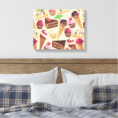 Eiscreme, Kuchen, Kuchen und Käsekuchen Leinwanddruck (Insitu (Schlafzimmer))