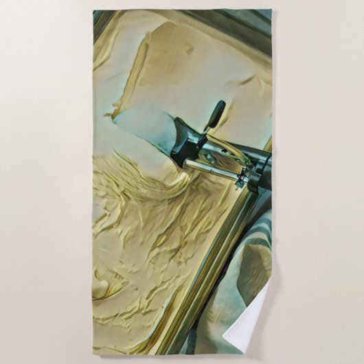 Eiscreme-Kuchen Strandtuch (Vorderseite)