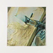 Eiscreme-Kuchen Wandteppich (Vorderseite)