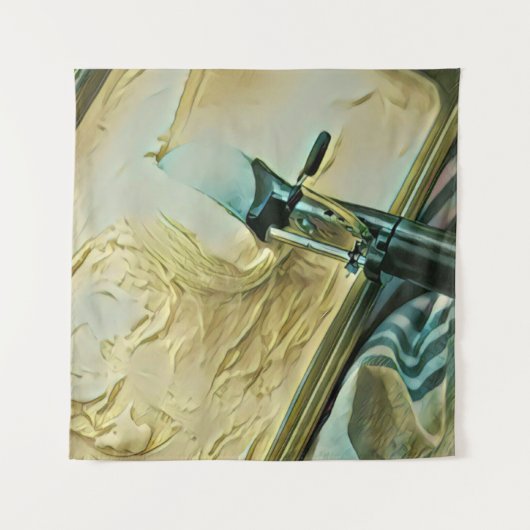 Eiscreme-Kuchen Wandteppich (Vorderseite)