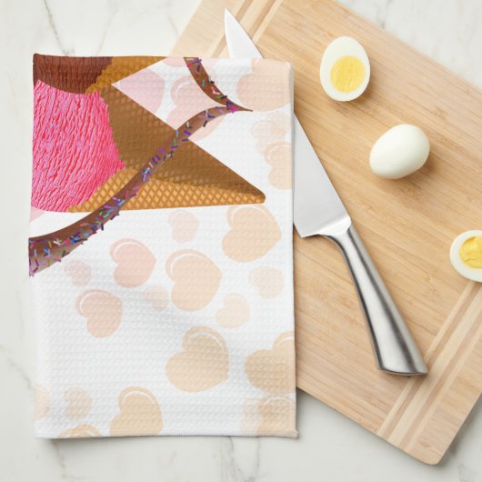 Eiscreme Küchentuch (Viertel Falte)