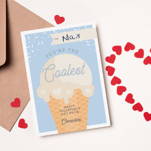 Eiscreme-Kugel Klassenzimmer Valentinstag-Karte Einladung
