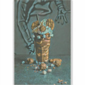 Eiscreme-Kunst Aufkleber (Vorderseite)