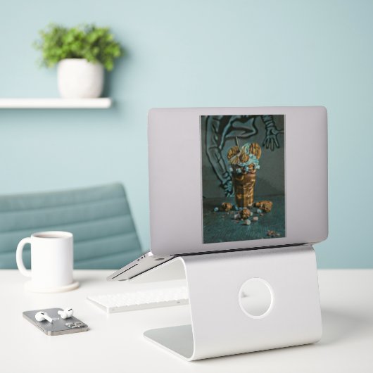 Eiscreme-Kunst Aufkleber (Laptop auf Schreibtisch)