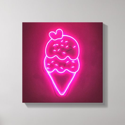 Eiscreme Kunst, Dichtung und Musik Leinwanddruck (Vorderseite)