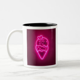 Eiscreme Kunst, Dichtung und Musik Zweifarbige Tasse
