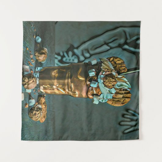 Eiscreme-Kunst Wandteppich (Vorderseite (Horizontal))