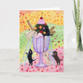 Eiscreme-Labradore Karte (Vorderseite)