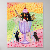 Eiscreme Labradors Artwork Poster (Vorne)