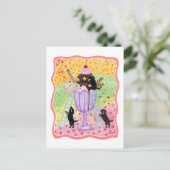 Eiscreme Labradors Postkarte (Stehend Vorderseite)