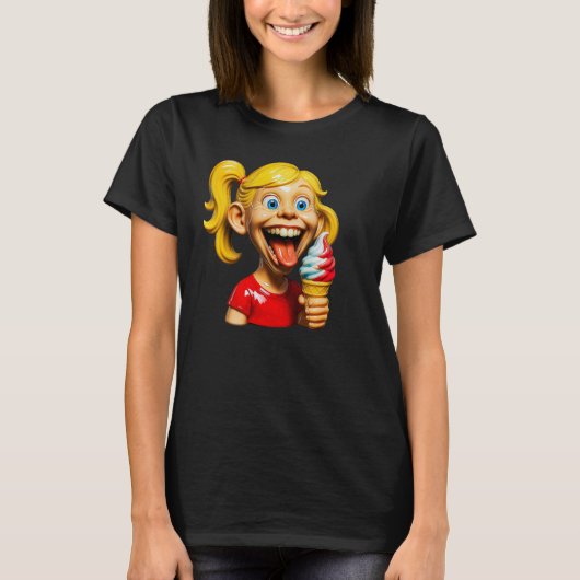 Eiscreme Lach T-Shirt (Vorderseite)