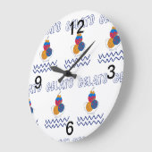 Eiscreme-Lampe Große Wanduhr (Winkel)