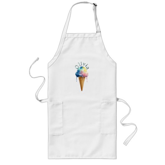 Eiscreme Lange Schürze (Vorne)
