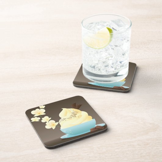 Eiscreme-Leckerei Getränkeuntersetzer (Rechte Seite)