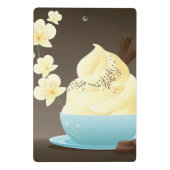 Eiscreme-Leckerei Mini Klemmbrett (Rückseite)