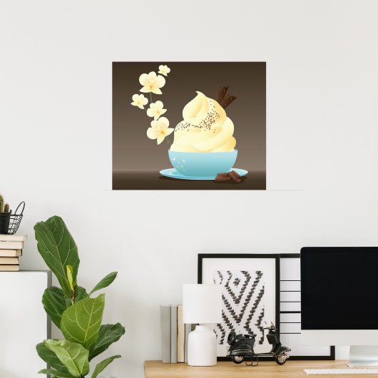 Eiscreme-Leckerei Poster (Heimbüro)