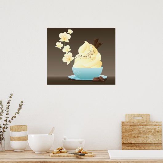 Eiscreme-Leckerei Poster (Küche)