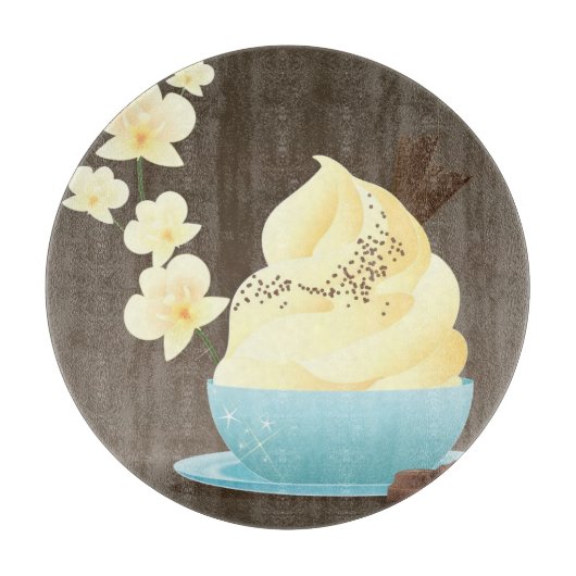 Eiscreme-Leckerei Schneidebrett (Vorderseite)