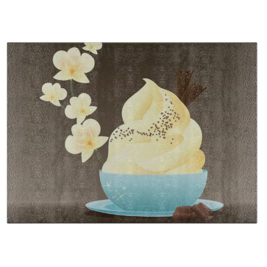 Eiscreme-Leckerei Schneidebrett (Vorderseite)