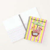 Eiscreme-Leckereien 8.5" x 11" SpiralNotebook Notizblock (Innenseite)