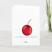 Eiscreme-Leckereien Dankeskarte (Rückseite)