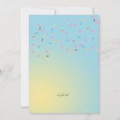 Eiscreme-Leckereien Geburtstagseinladungen Einladung (Rückseite)