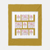 Eiscreme-Legierung in Karamelll Fleecedecke (Vorderseite)