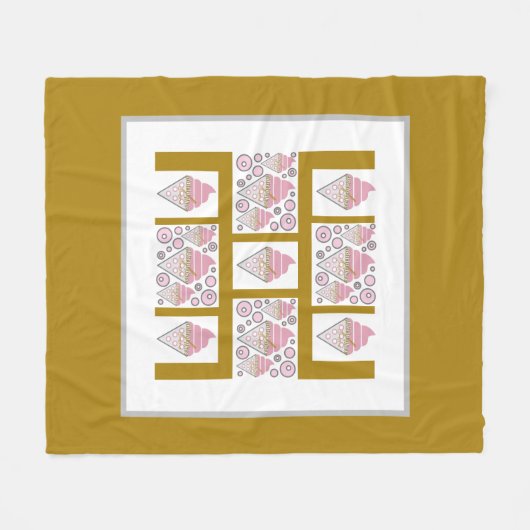 Eiscreme-Legierung in Karamelll Fleecedecke (Vorderseite (Horizontal))