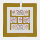 Eiscreme-Legierung in Karamelll Ornament Aus Glas (Rückseite)