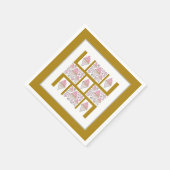 Eiscreme-Legierung in Karamelll Serviette (Ecke)