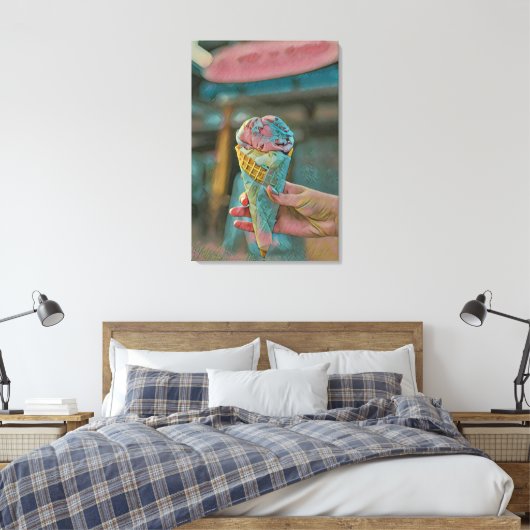 Eiscreme Leinwanddruck (Insitu (Schlafzimmer))