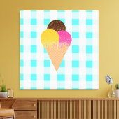 Eiscreme Leinwanddruck (Insitu (Wohnzimmer))