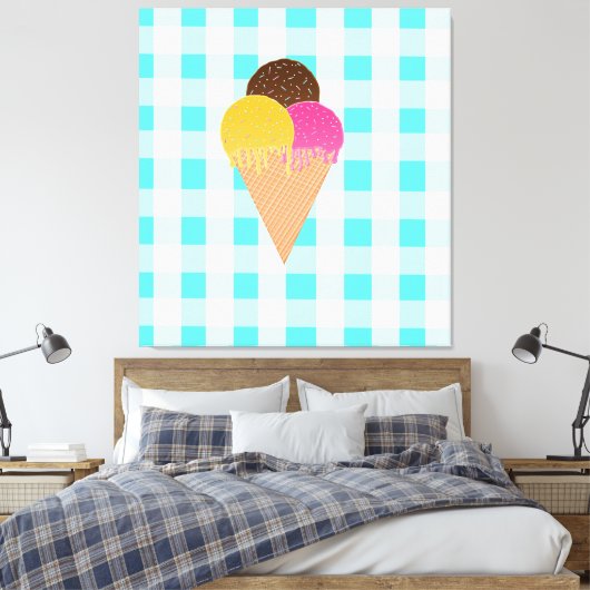 Eiscreme Leinwanddruck (Insitu (Schlafzimmer))