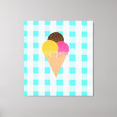 Eiscreme Leinwanddruck (Vorderseite)
