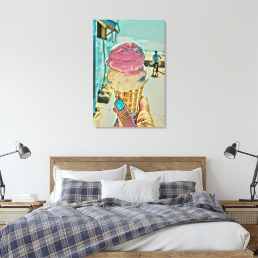 Eiscreme Leinwanddruck (Insitu (Schlafzimmer))