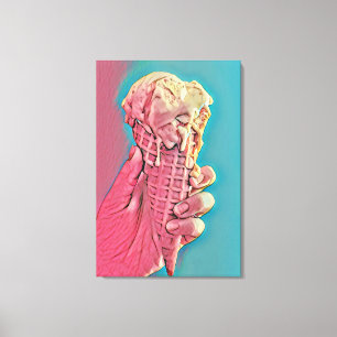 Eiscreme Leinwanddruck