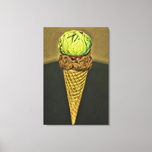 Eiscreme Leinwanddruck (Vorderseite)