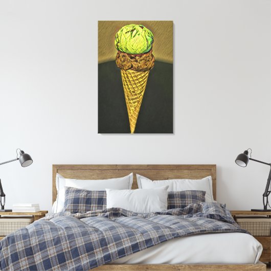 Eiscreme Leinwanddruck (Insitu (Schlafzimmer))