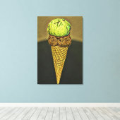 Eiscreme Leinwanddruck (Insitu (Holzboden))